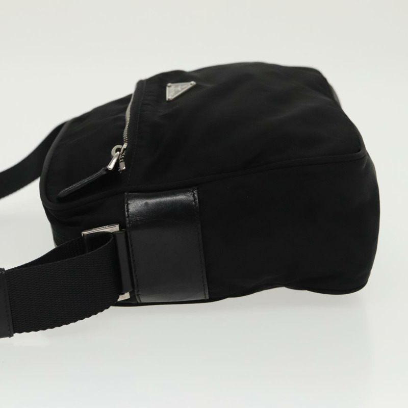 【日本直送】PRADA 單肩包 尼龍 黑色 銀色 正品 97496-3