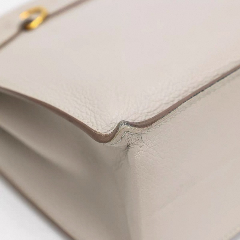 Hermes 愛馬仕 女士包 Kelly danse 珍珠灰 金扣 EC皮 Y刻-7