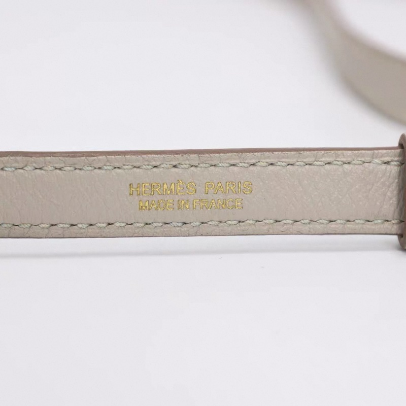 Hermes 愛馬仕 女士包 Kelly danse 珍珠灰 金扣 EC皮 Y刻-15