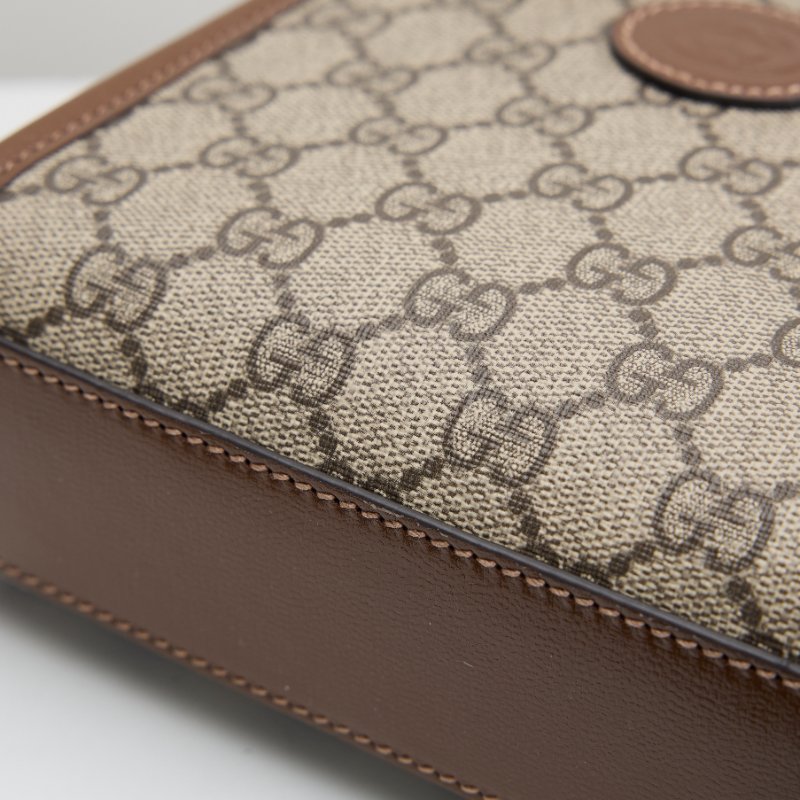Gucci retro mini tote棕老花-8