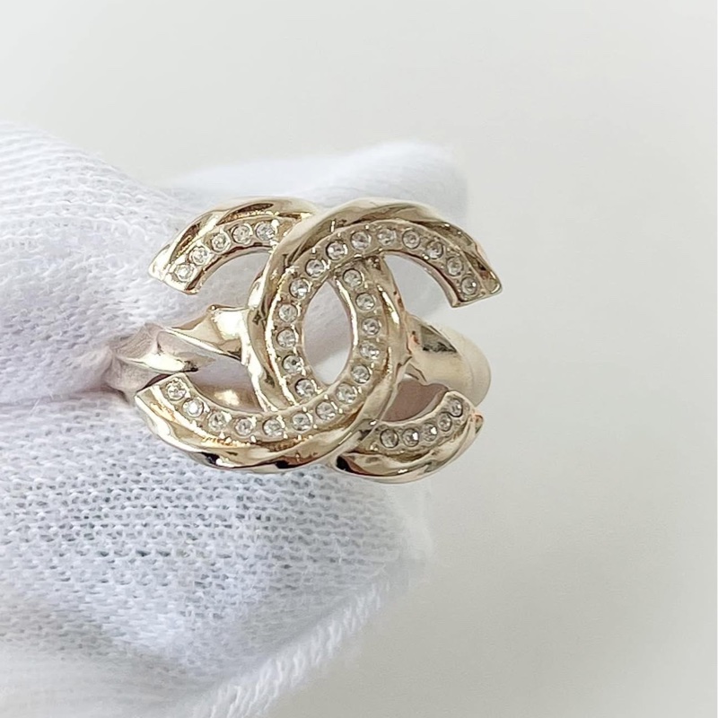 Chanel 經典雙C戒指💍-6