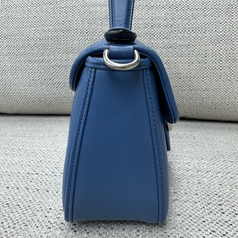 GUCCI Marmont 蓝色银logo手拎肩背小包 可手拎 斜背-1