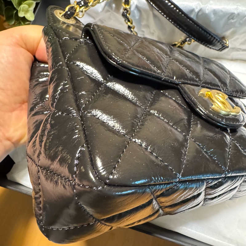 Chanel 香奈兒23b 天貓精靈 hobo 小號(新款鏈帶可肩背)-14