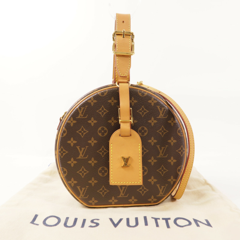 LOUIS VUITTON Monogram Petite Boite Chapeau金扣手挽肩背兩用袋-8