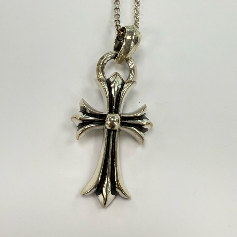 全新未使用 克羅心十字架 chromehearts 925吊墜5cm 項鏈30cm-6