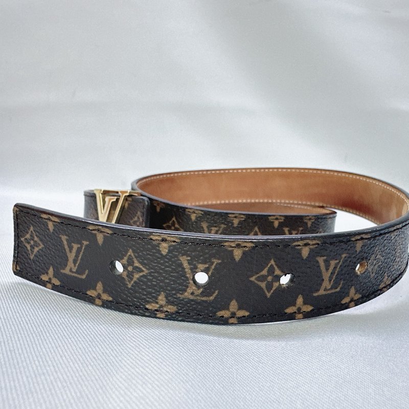 LV Monogram字母老花皮帶-7