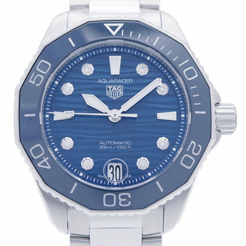 像新的一樣 TAG Heuer Aquaracer Professional 300 8P 鑽石 WBP231B.BA0618 自動手錶 SS/鑽石海軍藍錶盤 1416TAG HEUER 女士腕錶