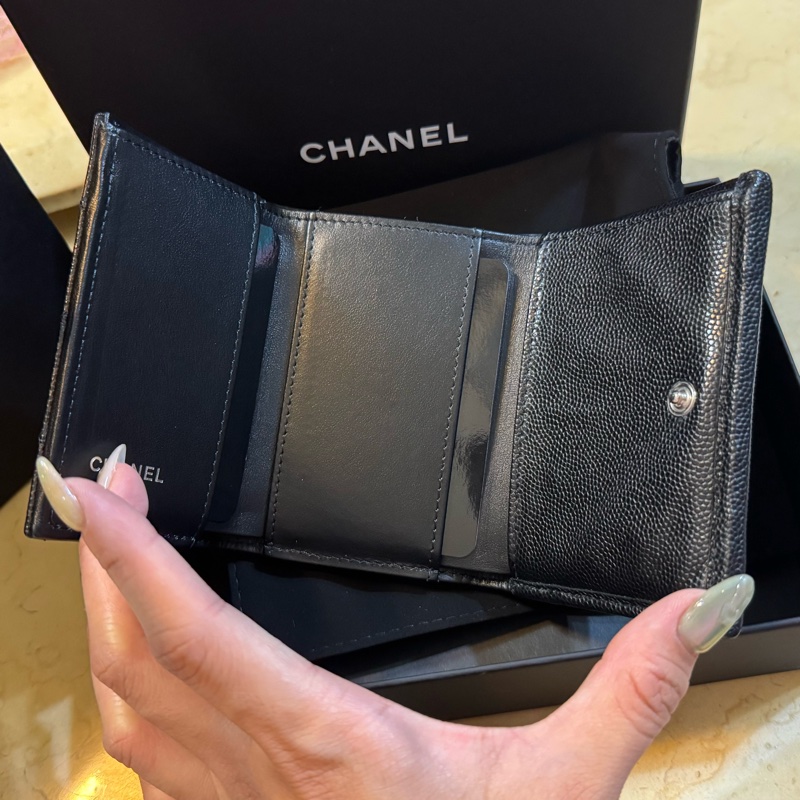 chanel 三折迷你短夾 季節款-17