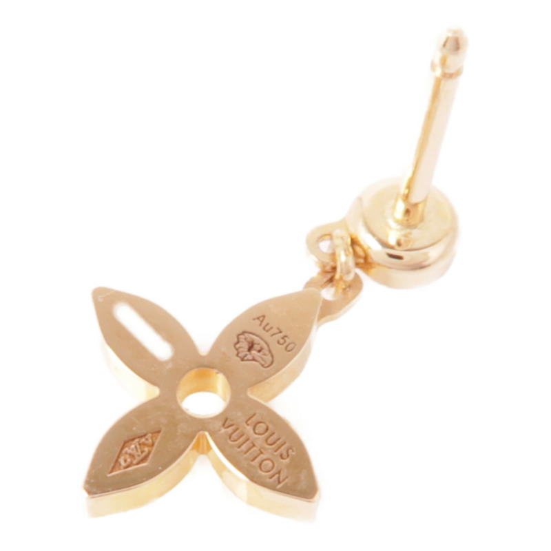 LOUIS VUITTON 18K玫瑰金Idylle Blossom Ear Stud鑽石耳環-5