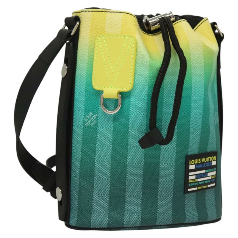 【日本直送】路易威登 Damier 條紋漸層 Sakmaran 包 綠色 M59920 LV 授權 117135AM-0