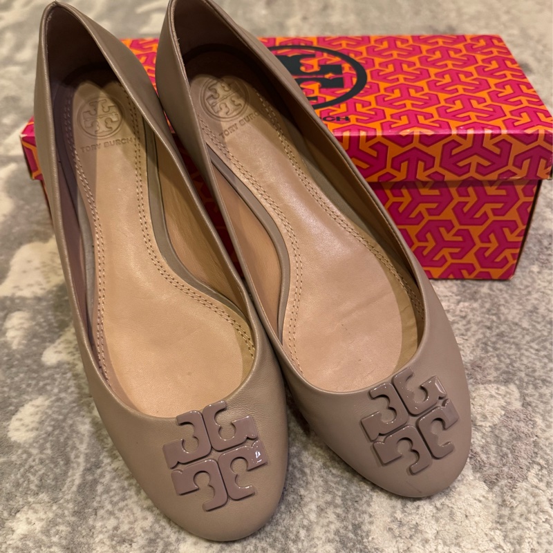 Tory Burch 平底灰色芭蕾舞鞋女鞋-0