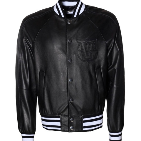 Givenchy black leather bomber jacket 44 皮褸 外套