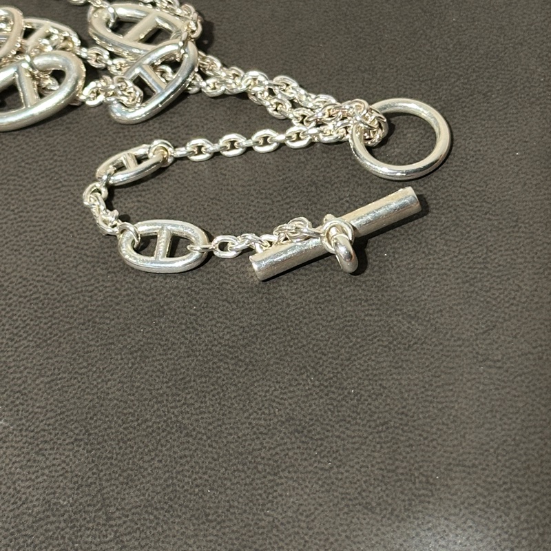 《自售》搶手爆款!HERMÈS Farandole 豬鼻子長項鍊 80cm|-12
