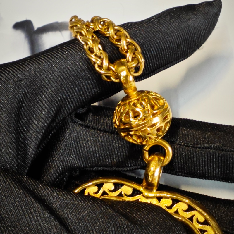 好成色 Chanel Vintage厚鍍金補夢網項鍊 頸鍊-7