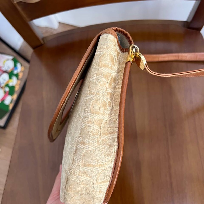 Dior 80S Vintage Shoulder 單肩包 手提包 老花 中古-3