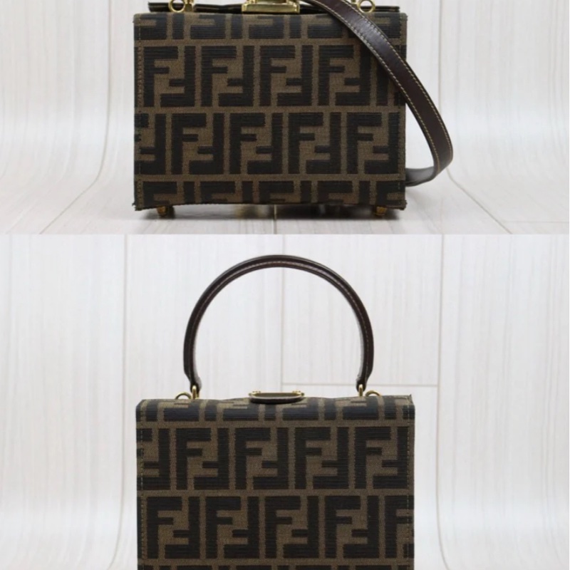 「JL精品代購」98新FENDI 盒子手提/肩背包-3