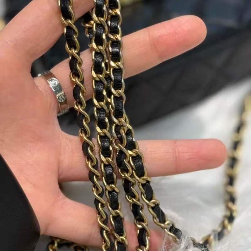 Chanel kelly nano 黑金油蠟皮 芯片款 全新 配件盒子塵袋-2