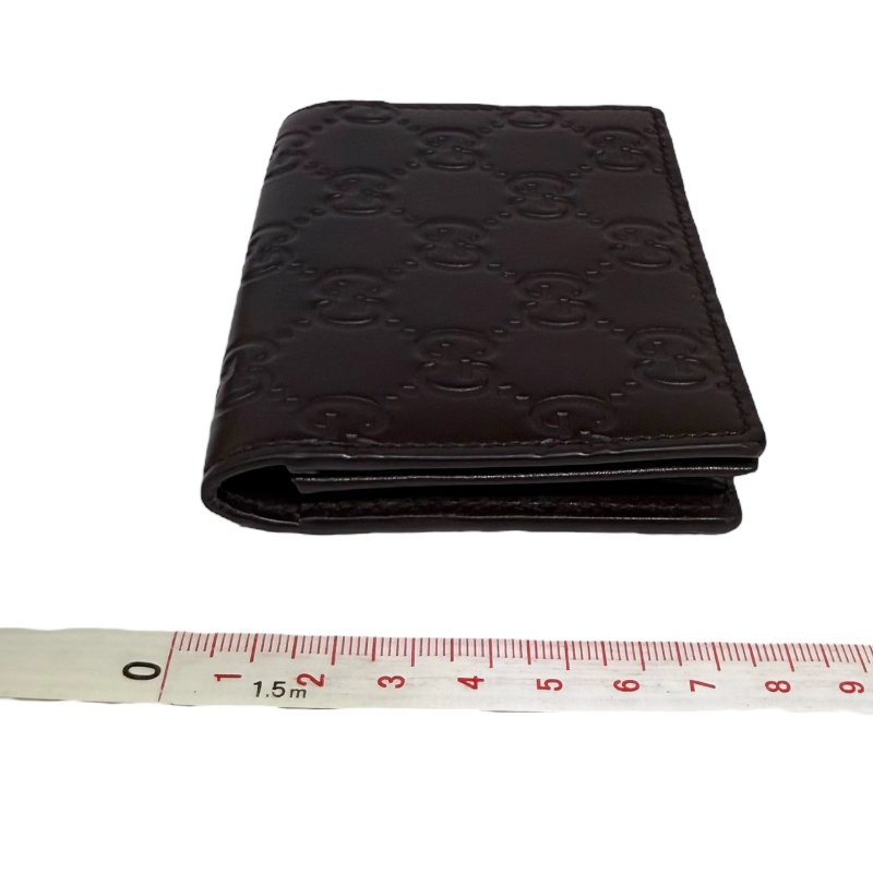 【美收精品】GUCCI 黑色老花短夾 A-898-13