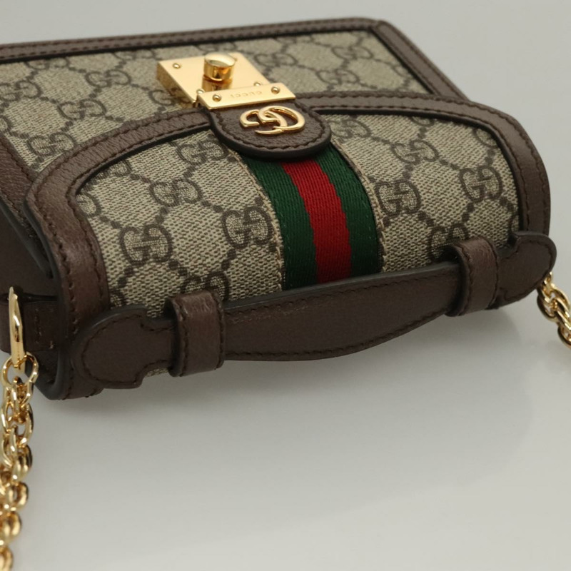 【日本直送】GUCCI GG Supreme Web Sherry Line Ofidia 迷你頂部手柄 PVC 包 696180 正品 117137SM-5