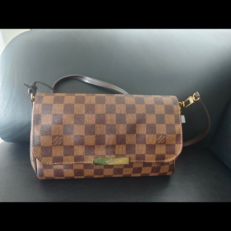Louis Vuitton Lv favorite MM棋盤格肩包、斜背包兩用包-7