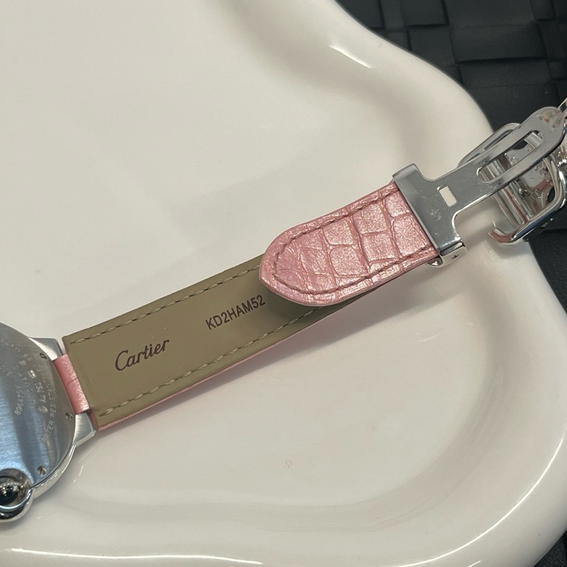 「JL精品代購」Cartier 卡地亞藍氣球33鑲鑽手錶 au750-7