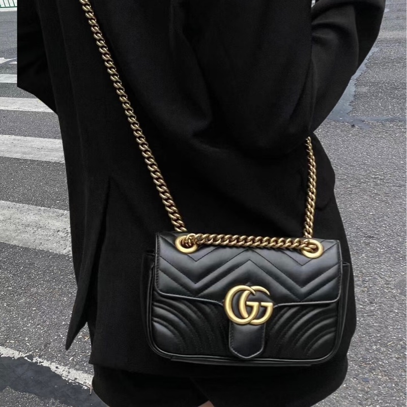 (出清降價)GUCCI馬蒙黑金22-5