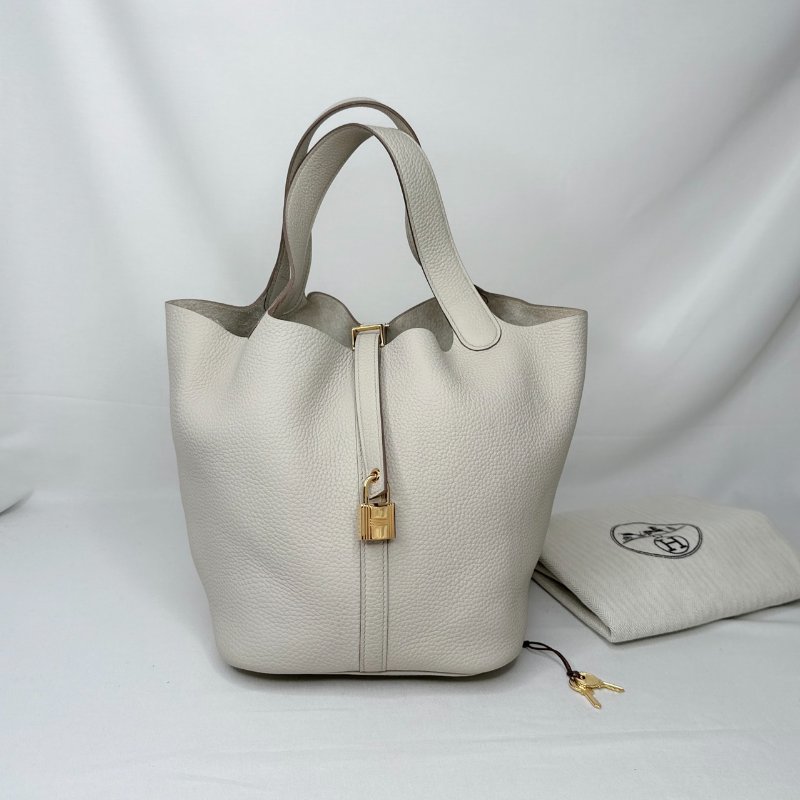 HERMES Picotin 22冰川白菜籃子-0