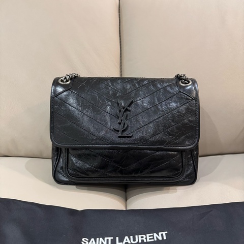 YSL 聖羅蘭 經典Niki bag/鏈條包/中號/近全新美品