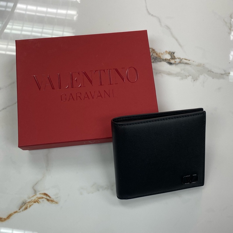 全新‼️Valentino V Logo Wallet 短錢包 全卡位 黑色-6