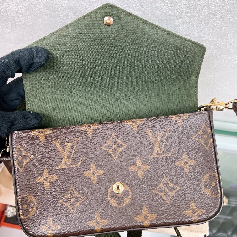 Lv felicie strap & go 老花斜挎包-10