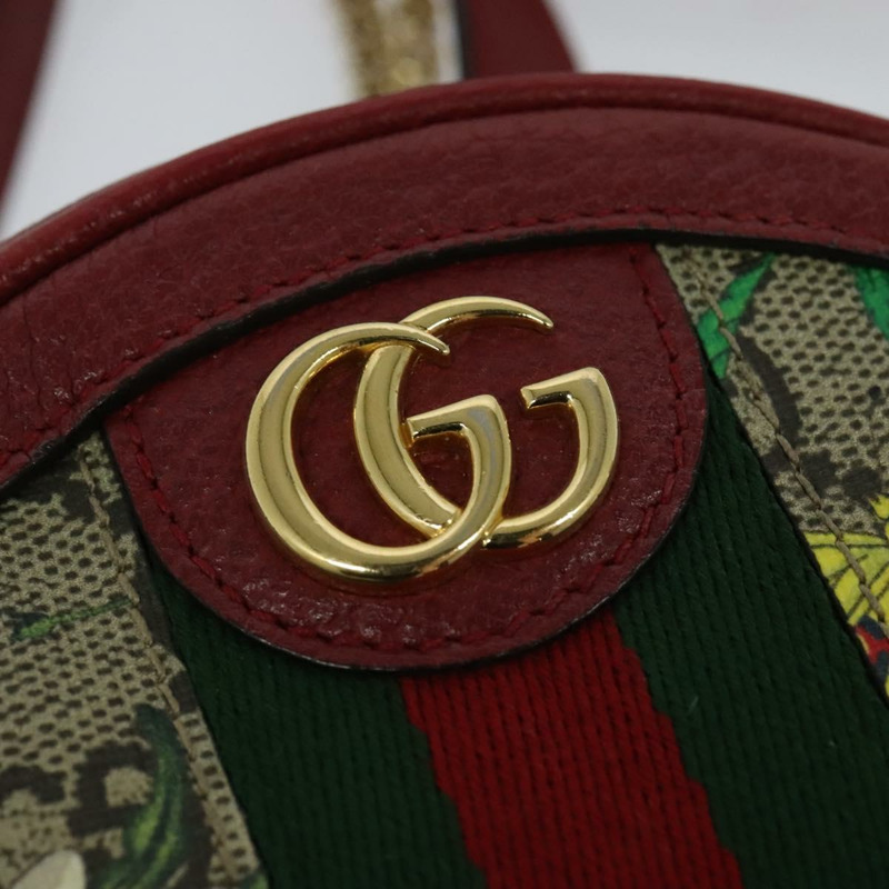 【日本直送】GUCCI GG Supreme Ophidia Web Sherry Line 背包 PVC 米色 598661 正品 116635-13
