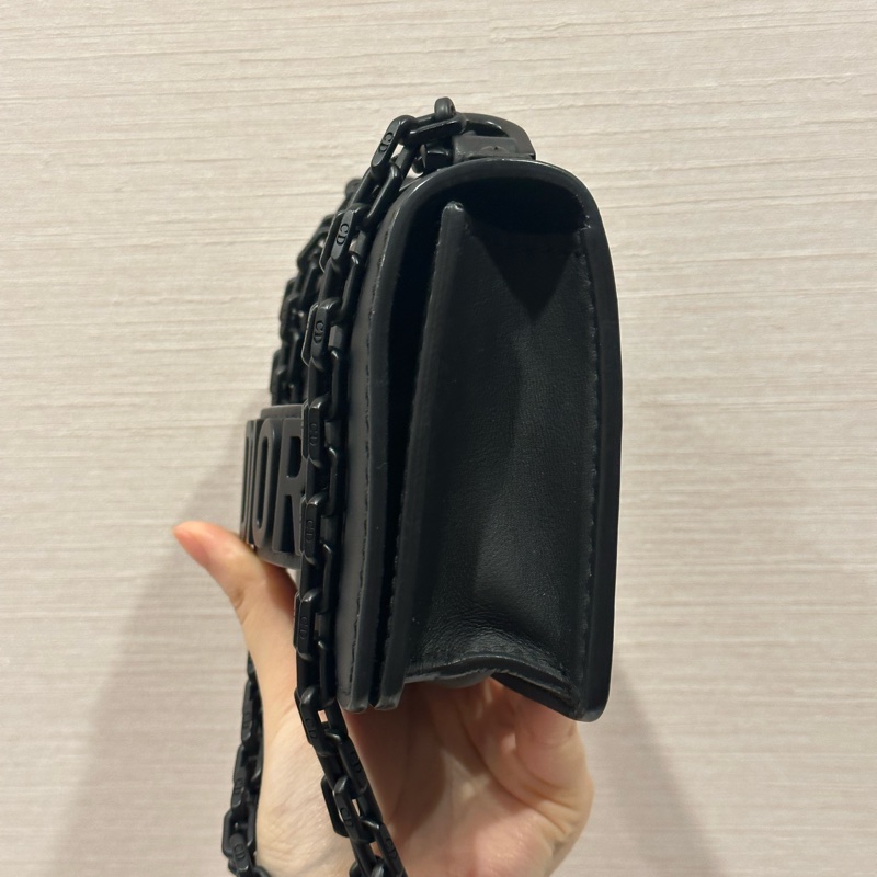 🈶️購證+保卡❤️Dior #soblack #鏈條包 #woc  #磨砂黑-12