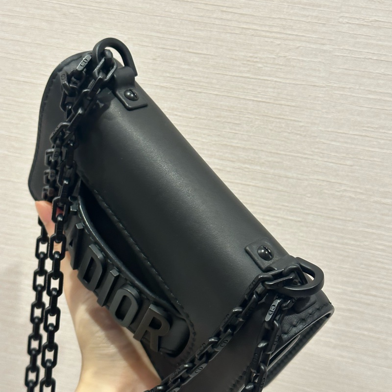 🈶️購證+保卡❤️Dior #soblack #鏈條包 #woc  #磨砂黑-19