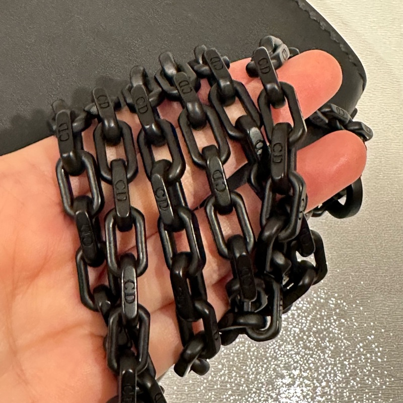 🈶️購證+保卡❤️Dior #soblack #鏈條包 #woc  #磨砂黑-24