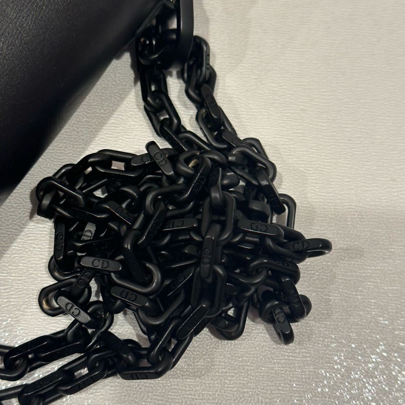 🈶️購證+保卡❤️Dior #soblack #鏈條包 #woc  #磨砂黑-26