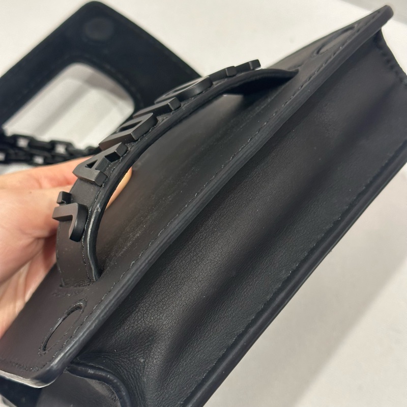 🈶️購證+保卡❤️Dior #soblack #鏈條包 #woc  #磨砂黑-36