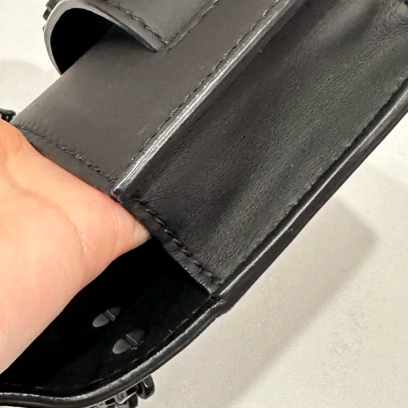 🈶️購證+保卡❤️Dior #soblack #鏈條包 #woc  #磨砂黑-37