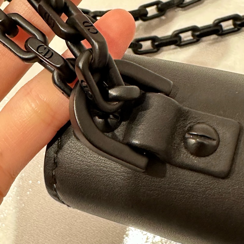 🈶️購證+保卡❤️Dior #soblack #鏈條包 #woc  #磨砂黑-44