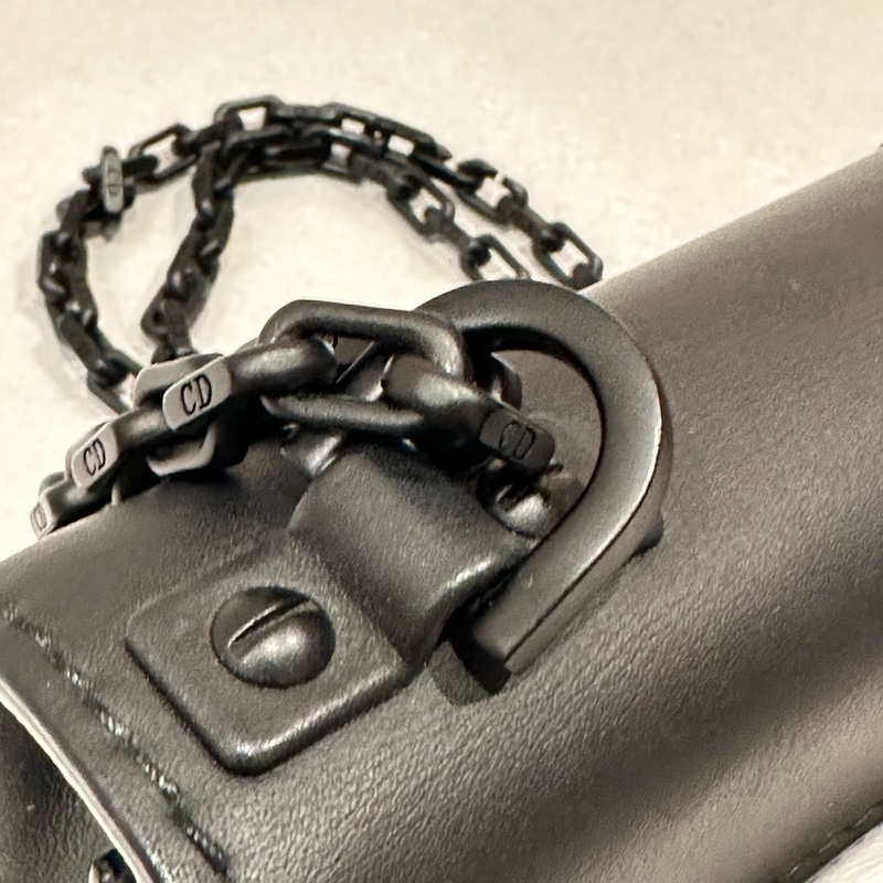 🈶️購證+保卡❤️Dior #soblack #鏈條包 #woc  #磨砂黑-45