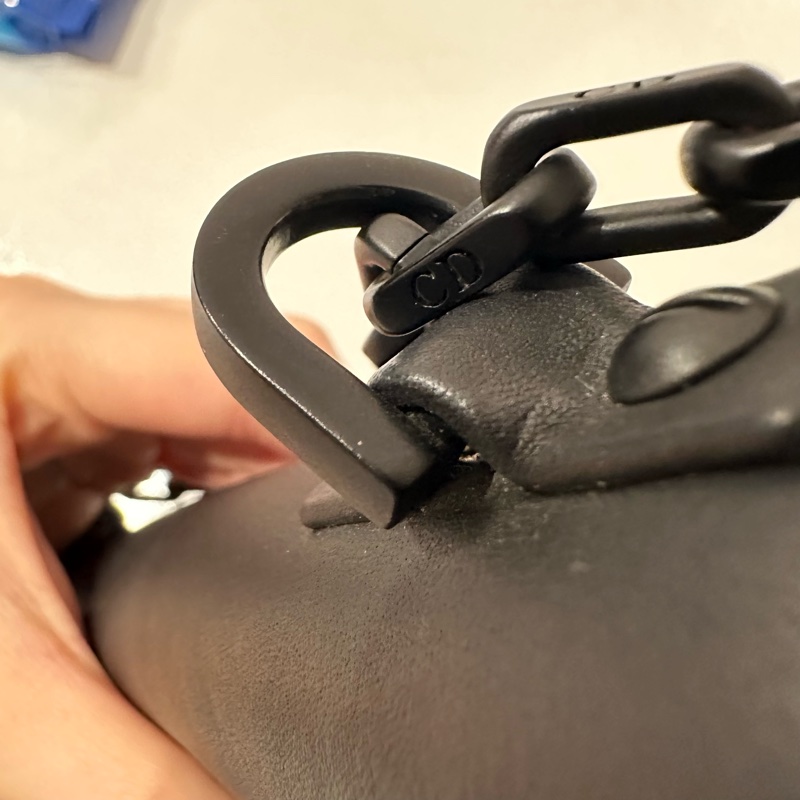 🈶️購證+保卡❤️Dior #soblack #鏈條包 #woc  #磨砂黑-56