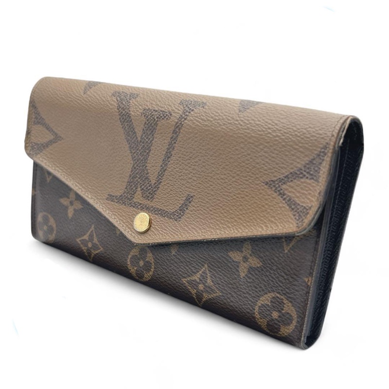 🎀Louis Vuitton Monogram雙色長夾|經典花紋✦fufu style 精品✦ 氣質款|二手名牌包|錢包.皮夾.皮包-1