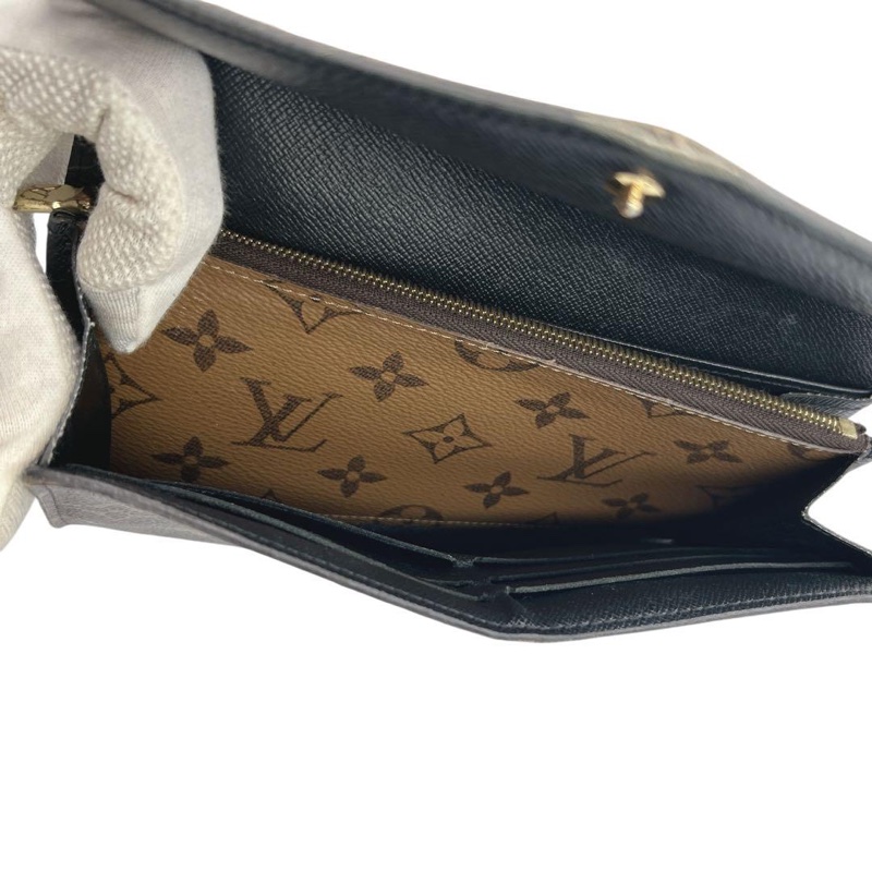 🎀Louis Vuitton Monogram雙色長夾|經典花紋✦fufu style 精品✦ 氣質款|二手名牌包|錢包.皮夾.皮包-32