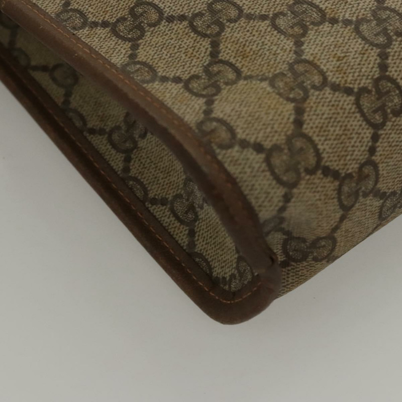 【日本直送】GUCCI GG Supreme 手拿包 PVC 米色 111 01 037 正品 117224-14