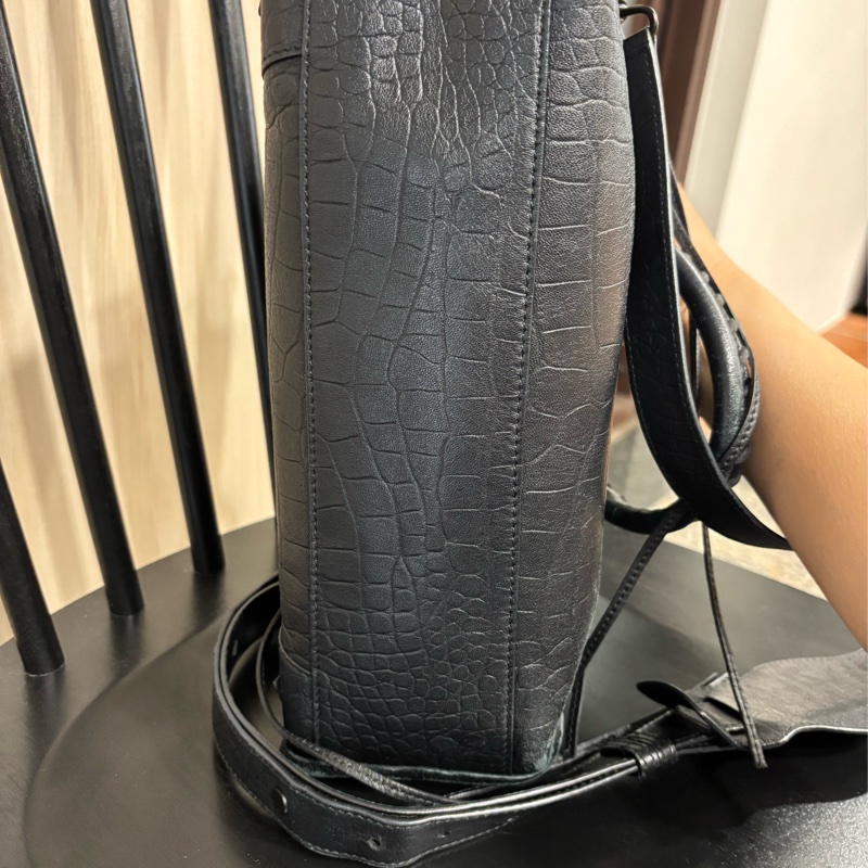 購自Popchill 正品驗證Balenciaga巴黎世家city S鱷魚壓紋小牛皮/斜背 肩背 手提 包-3