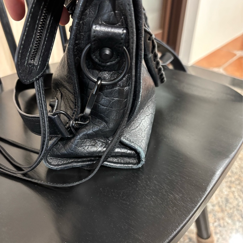 購自Popchill 正品驗證Balenciaga巴黎世家city S鱷魚壓紋小牛皮/斜背 肩背 手提 包-15