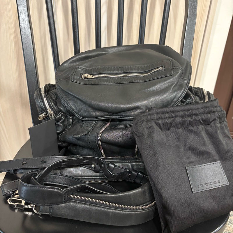 Alexander Wang 小羊皮後背包 可斜背 肩背-4