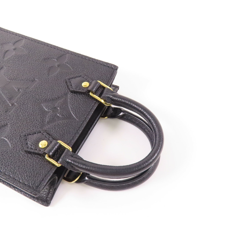 LOUIS VUITTON Monogram Empreinte Petit Sac Plat金扣手挽肩背兩用袋-4