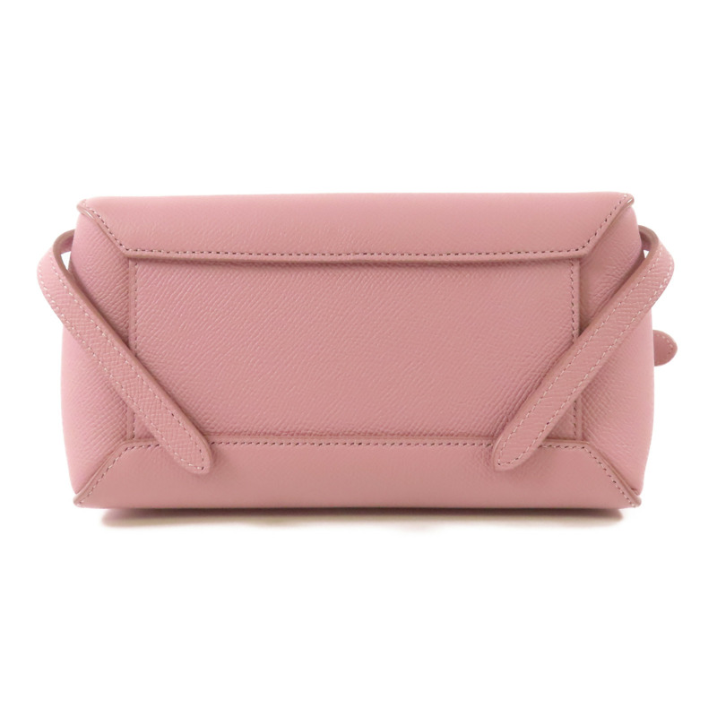 CELINE 牛皮皮革Nano Belt Bag銀扣手挽肩背兩用袋-3