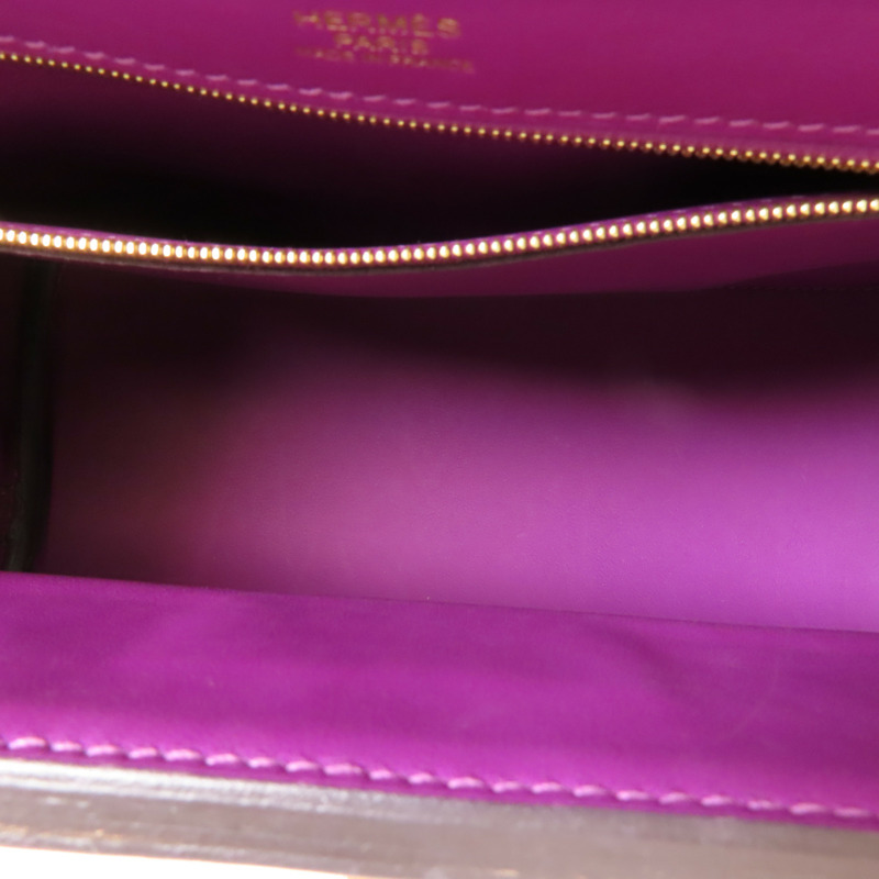 HERMES Clemence皮革24/24 29CM金扣手挽肩背兩用袋P9 Anemone-6
