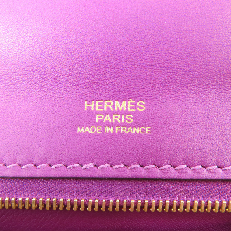 HERMES Clemence皮革24/24 29CM金扣手挽肩背兩用袋P9 Anemone-7